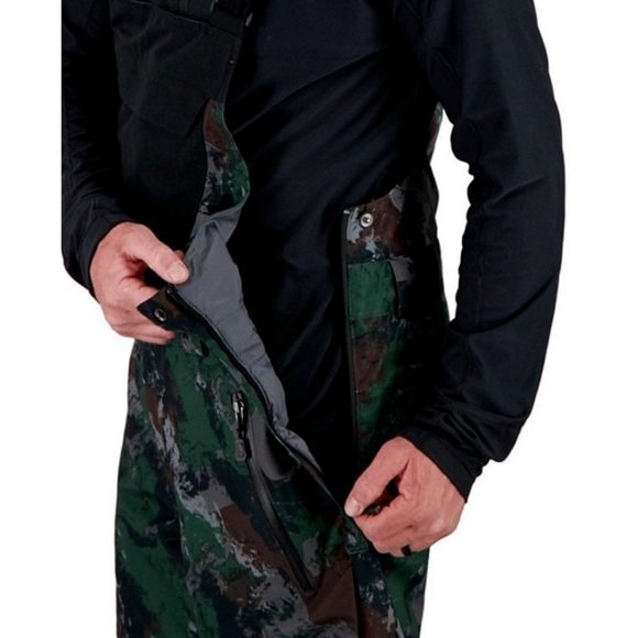 NWT Obermeyer Perseus Camouflage HydroBlock® Sport Ripstop-Weave Snow Ski Bib - Picture 6 of 8